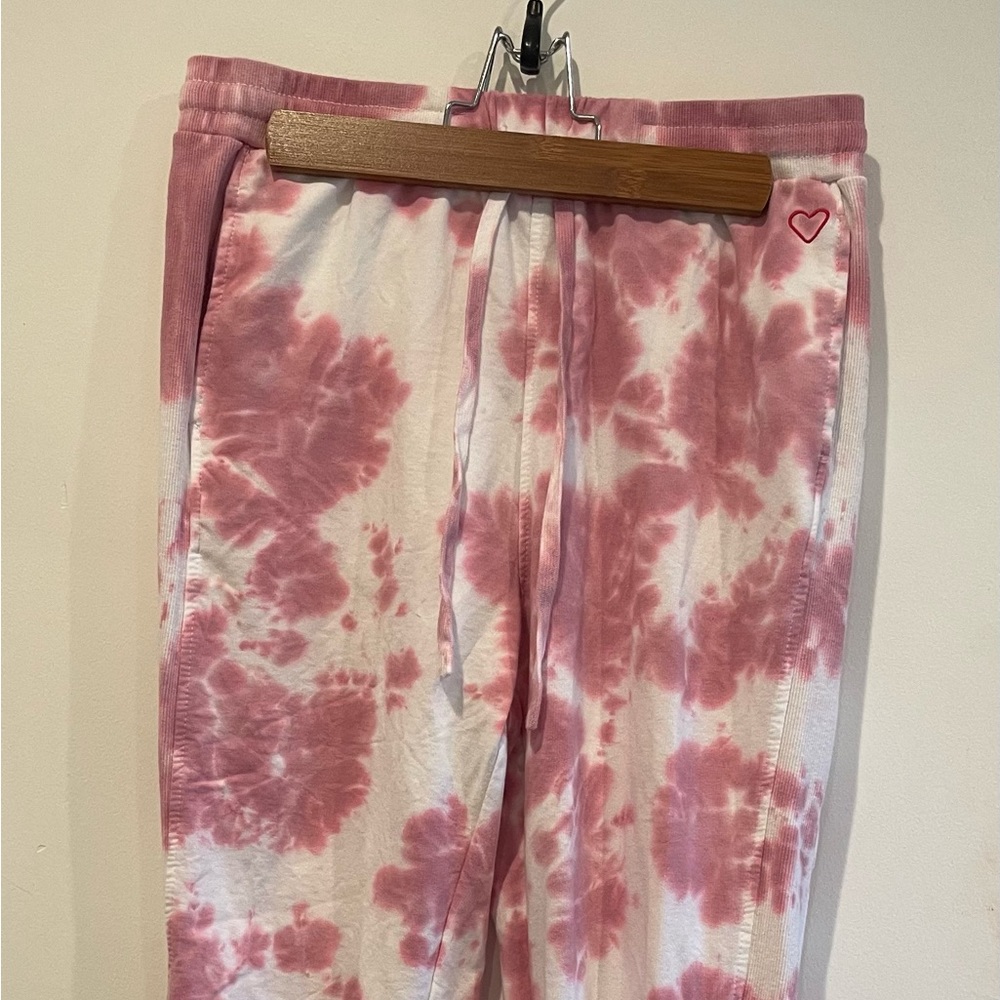 Pink Tie-dyed sweatpants